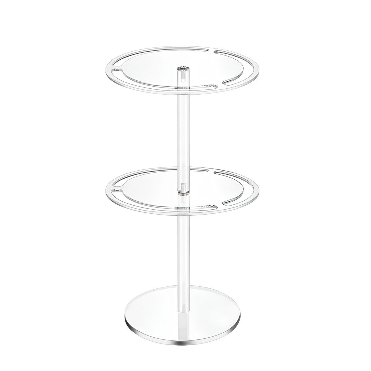 Draaibare Zonnebrilhouder van Acryl - Dubbel Laags design Zonnebrillen en Brillen - voor tafel en display - Transparant Acryl - Zwart