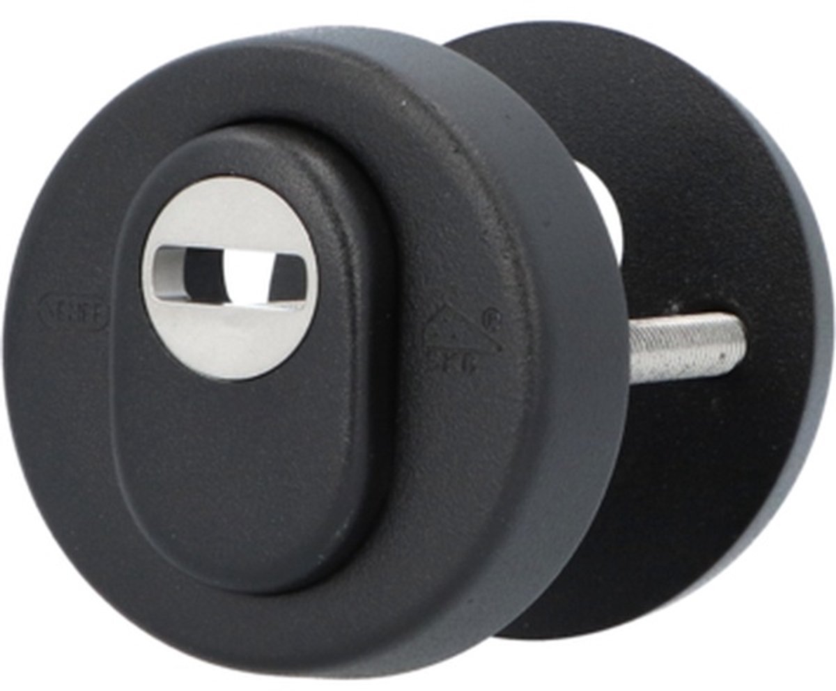 Nemef veiligheidsrozet 3441-II zwart rond 60mm SKG***