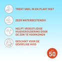Vision SPF 50 zonnebrandcrème: trekt snel in, is waterbestendig, voorkomt huidveroudering en is voor gevoelige huid.