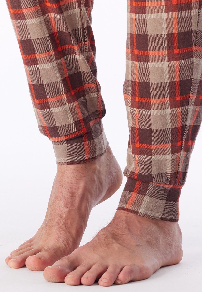 Schiesser Pyjama lang - Heren - Pyjamas praline