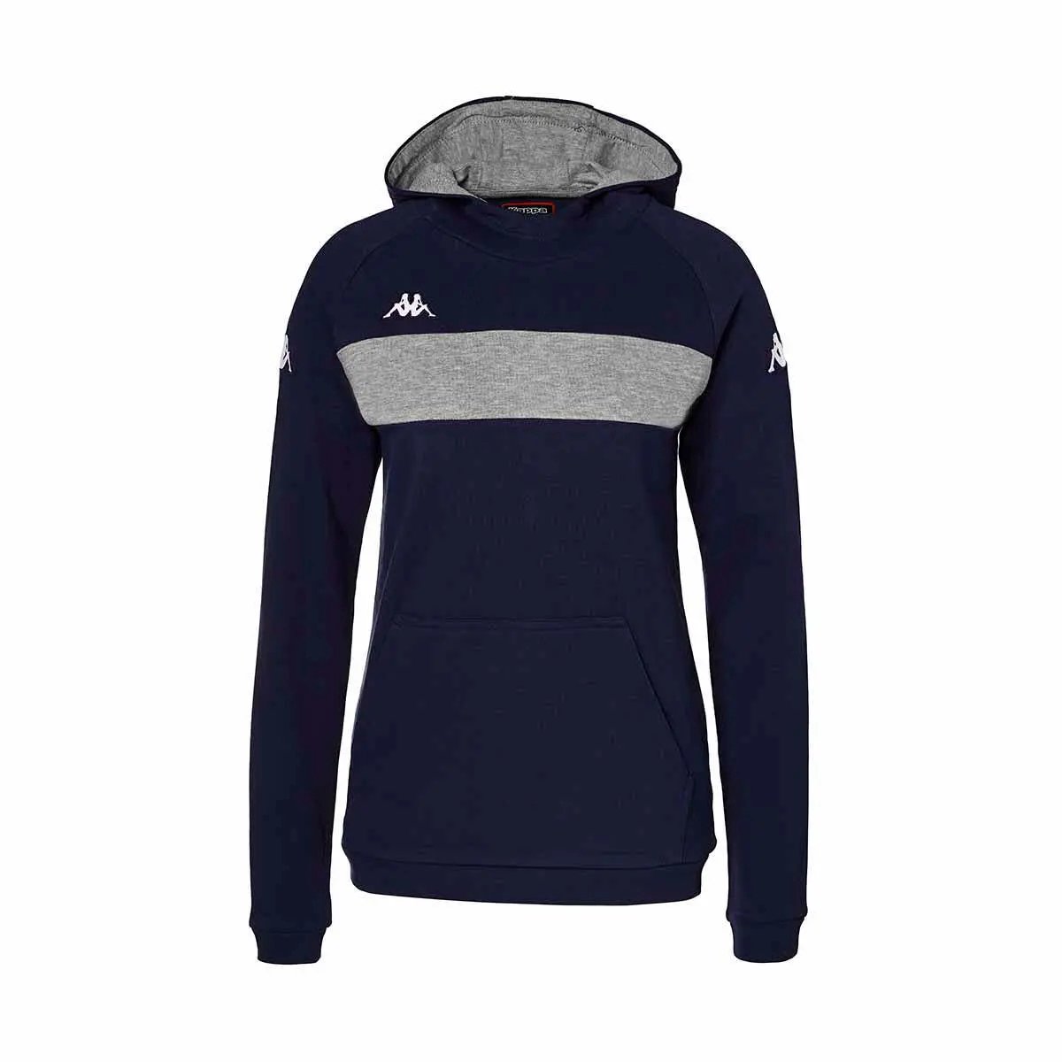 Dames sweatshirt met capuchon Kappa Daccia Grijs