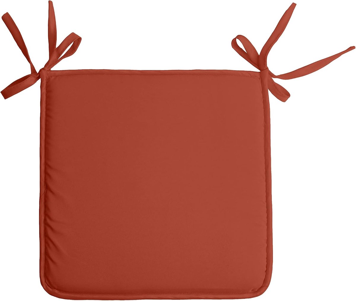 - Stoelkussen - Afmetingen 38x38 cm - 100% Polyester - Kleur Terracotta - Model Nelson - Uitzonderlijke kwaliteit - Comfortabel en elegant - Onderhoudsvriendelijk