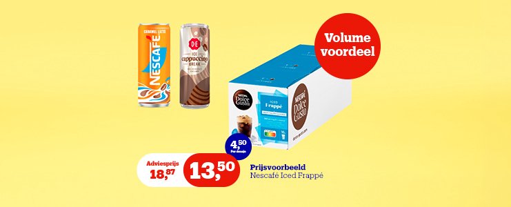 Volumevoordeel op koffie