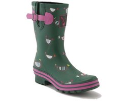 Rubberen regenlaarzen voor dames Evercreatures Chicken Meadow