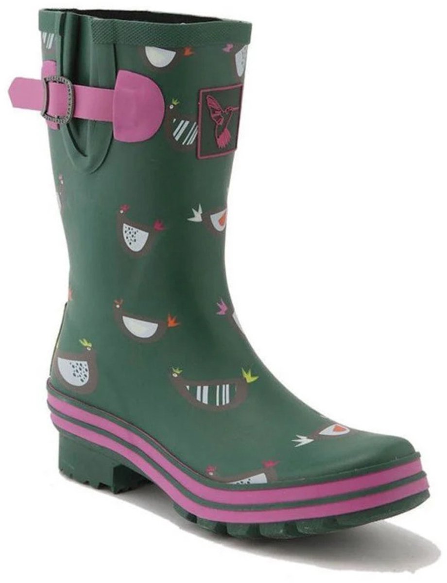Rubberen regenlaarzen voor dames Evercreatures Chicken Meadow