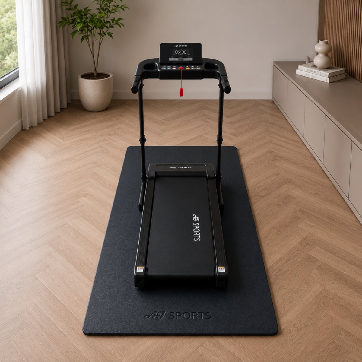 AJ-Sports Vloermat voor loopbanden - Walking Pad - 200 x 90cm thumbnail 3