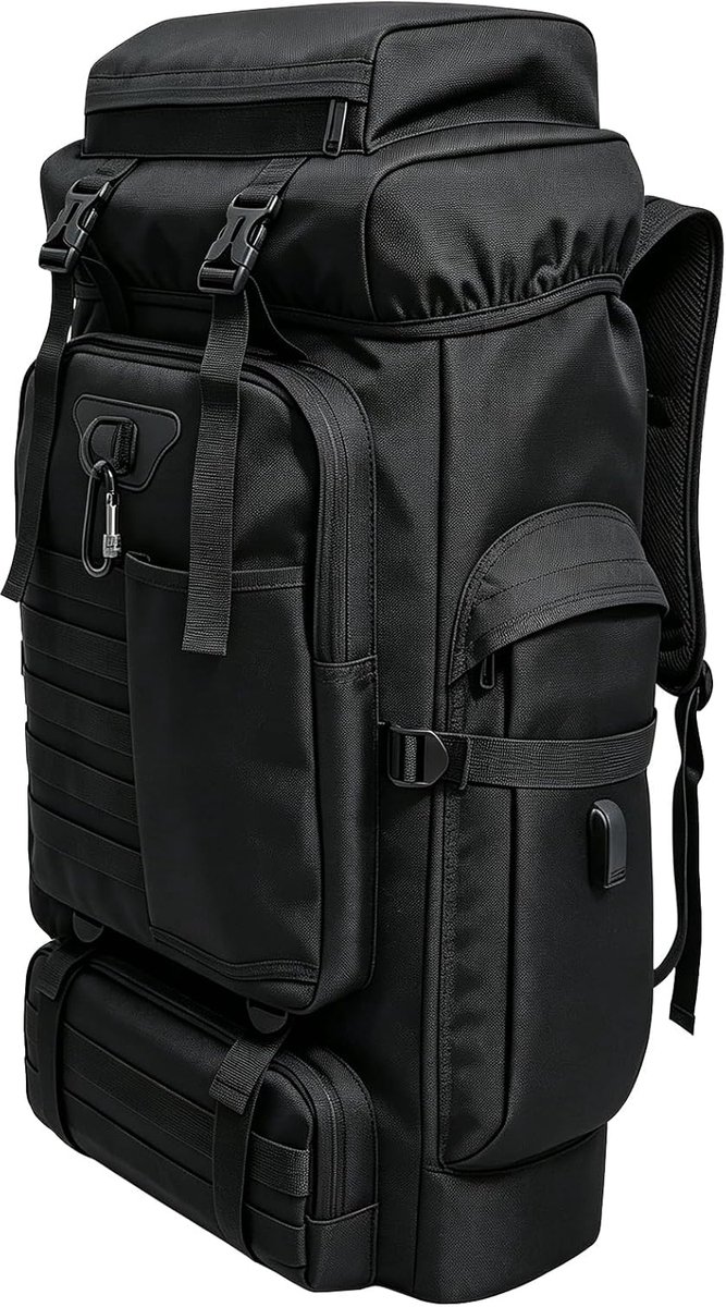 80l 100 Liter Camping Wandelen Rugzak, Grote Rugzak Mannen, Waterdichte Rugzak Voor Mannen Vrouwen, Lichtgewicht Molle Rugzak Outdoor Reizen Daypacks