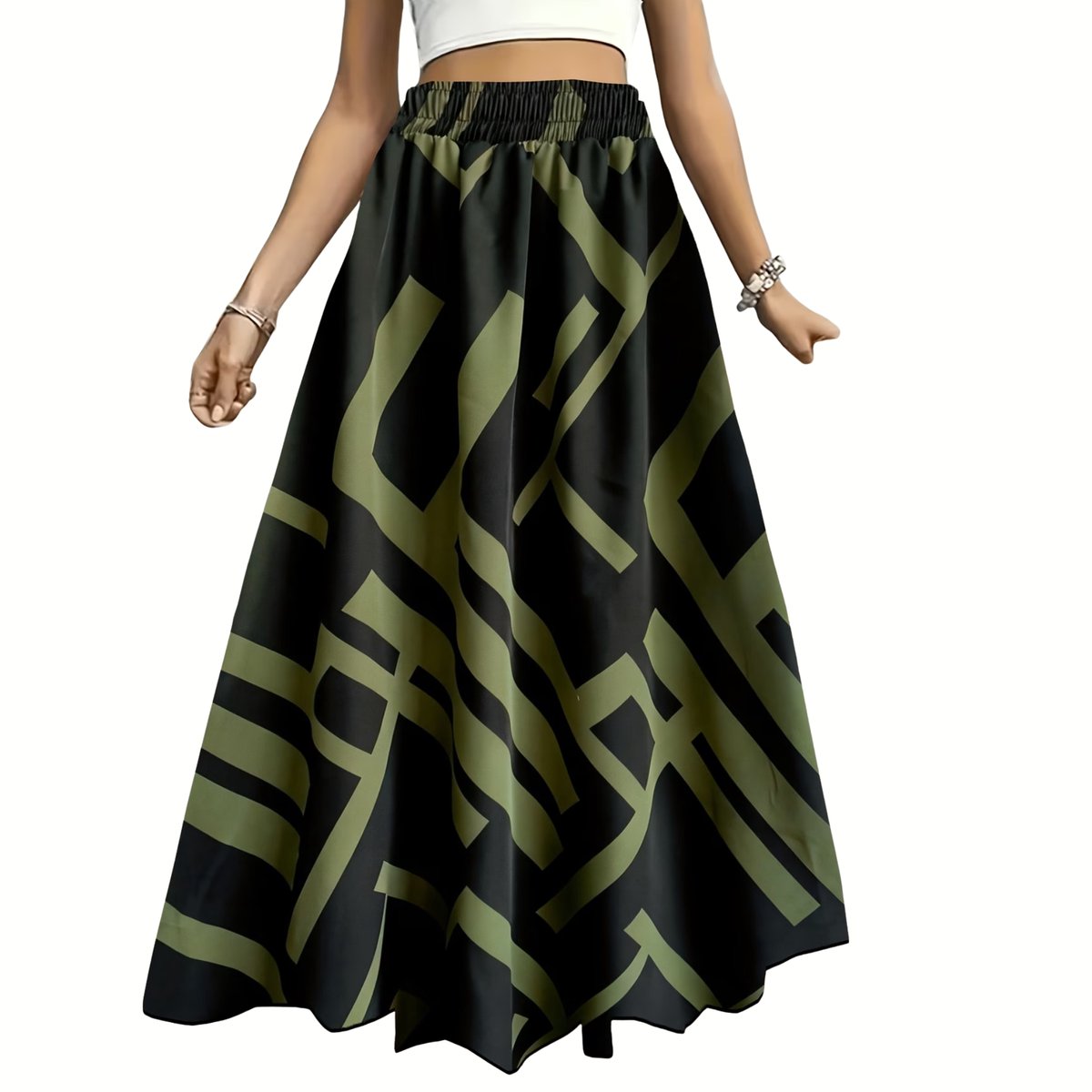 Currero Broekrok Dames Skort Skirts Skirt Rok Midi Korte Broek Culotte Wandelrok Rokje Legging 3 1XL Gemengde Kleur