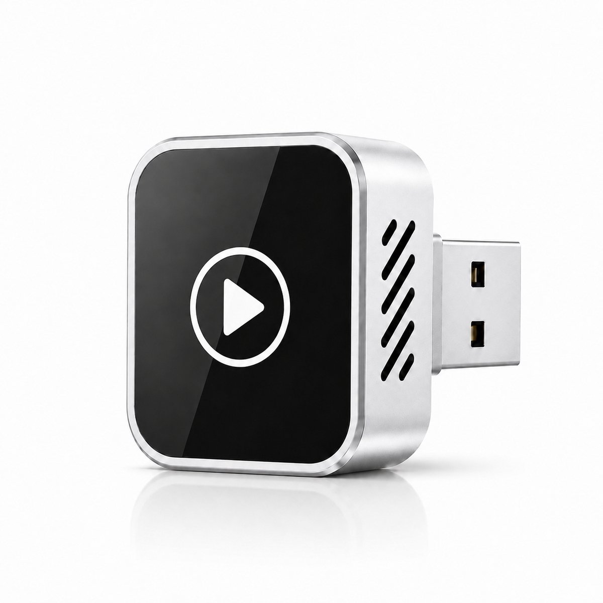 Brosendaal Draadloze CarPlay Dongle 2-in-1 – Auto Adapter geschikt voor Apple CarPlay en Android Auto – Bluetooth 5.4 – Zilver