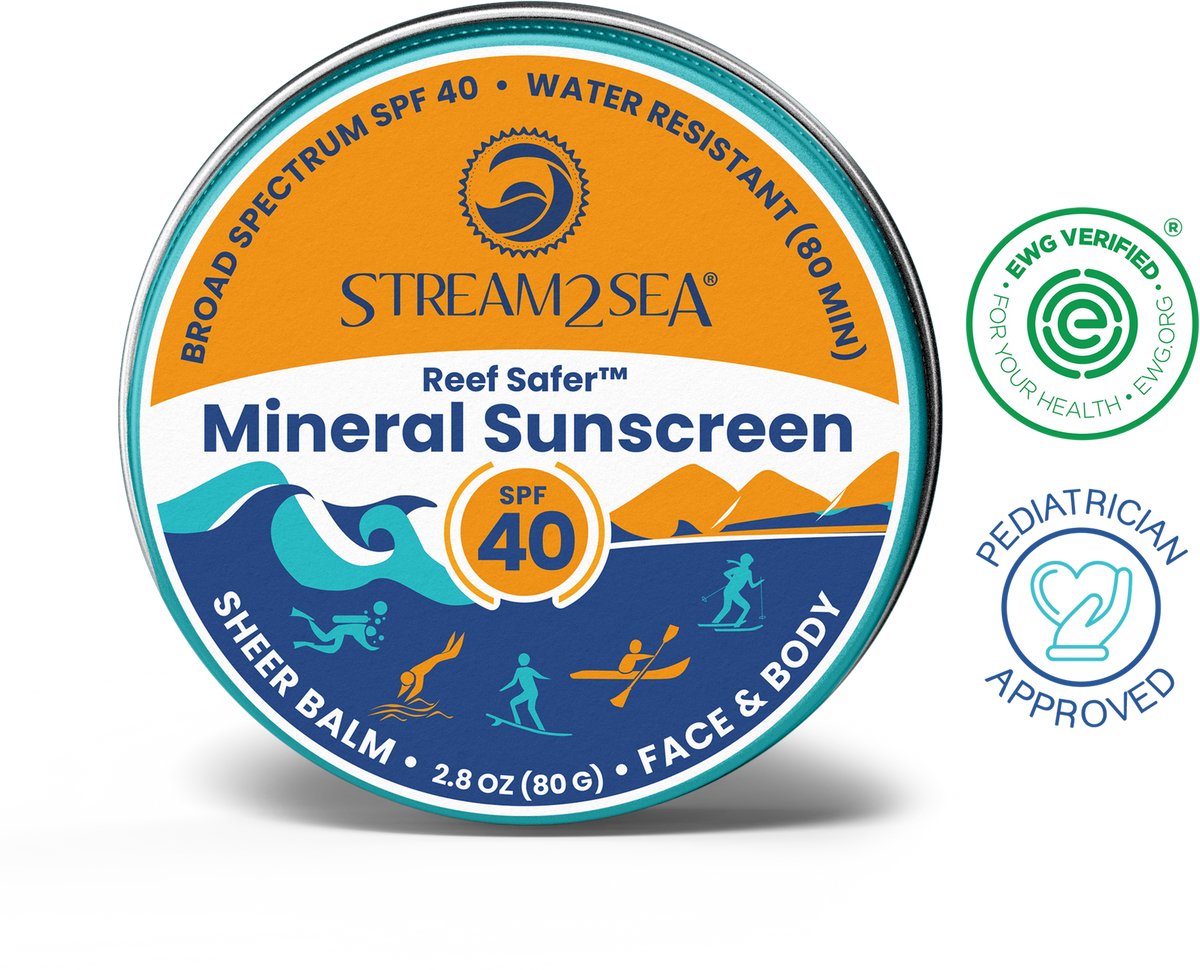 Stream2Sea SPF 40 Sport Sunscreen Zinc Balm 83ml