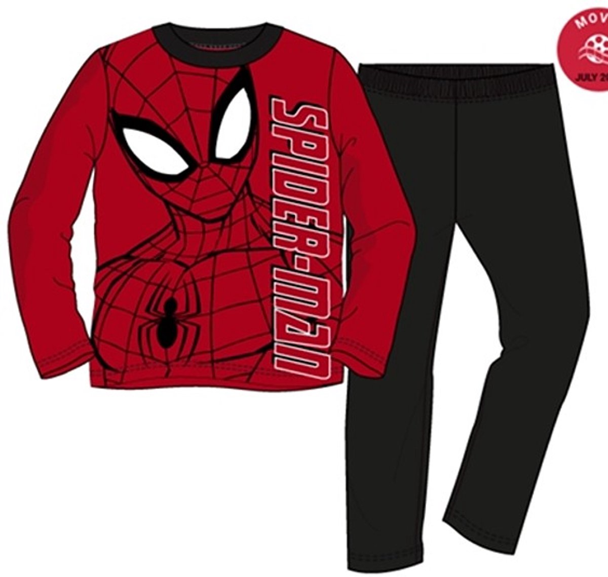 Spider-Man Jongens Pyjama Katoen Rood Maat 98