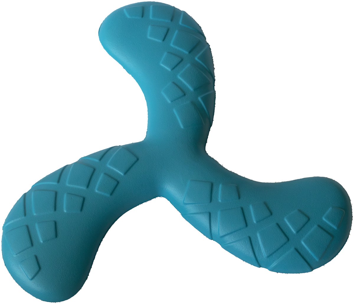 Snuffelfun Drijvend Hondenspeelgoed Boomerang Blauw – 23 cm – EVA Foam – Buitenspeelgoed voor Hond & Puppy – Water & Apporteerspeelgoed