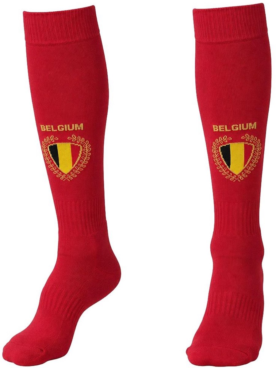 Belgie Voetbalsokken Thuis - Rood-34-38 S