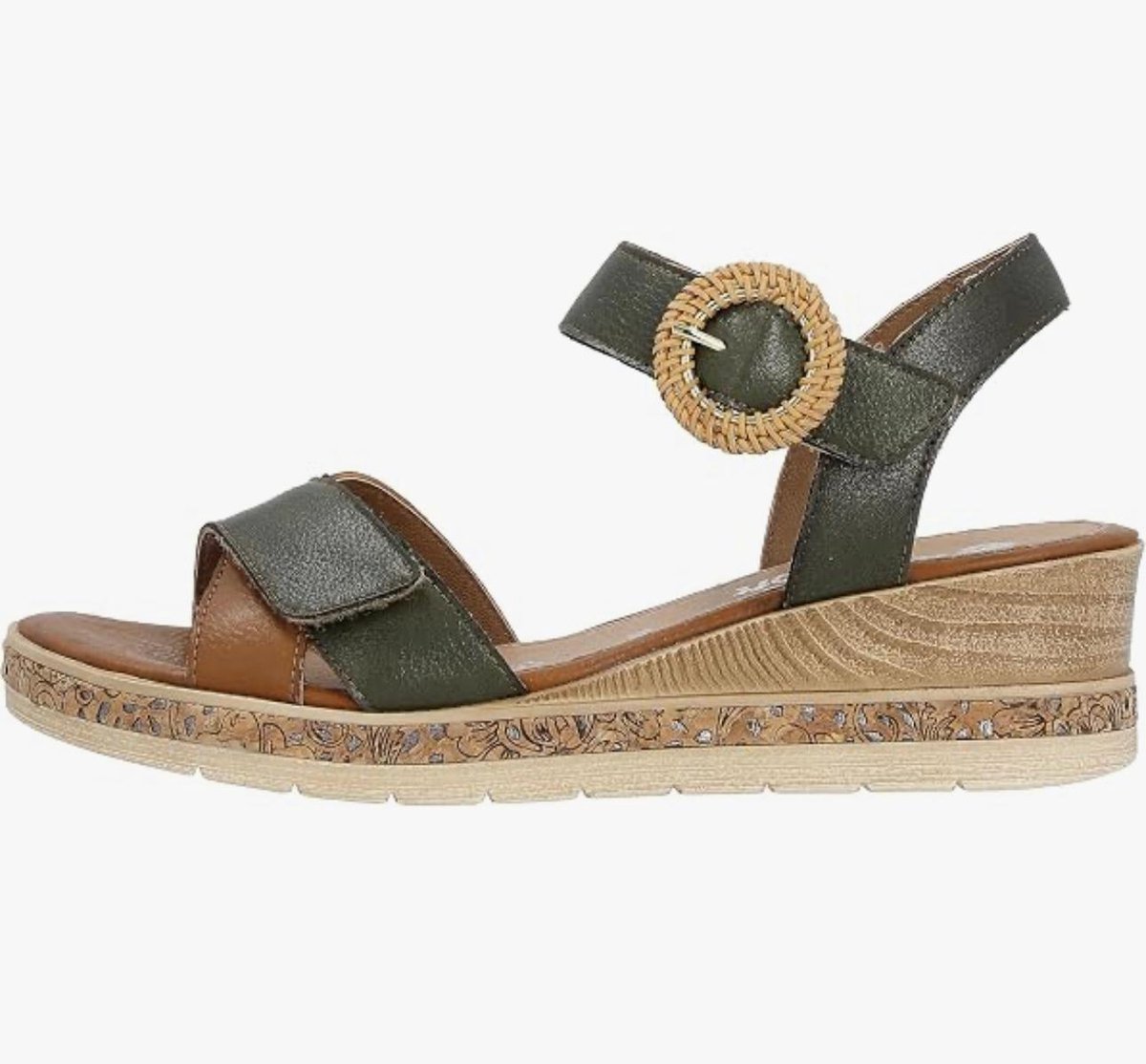 Remonte D3067-52 sandalen sleehak maat 42 klittenbanden leer