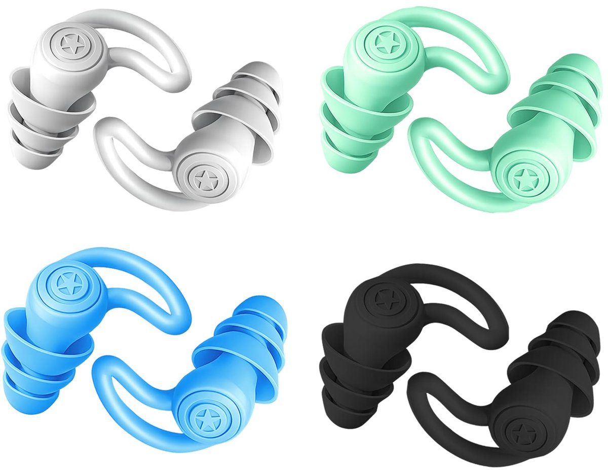 Oordopjes voor zwemmen en surfen (4 paar) | Ergonomisch en waterdicht