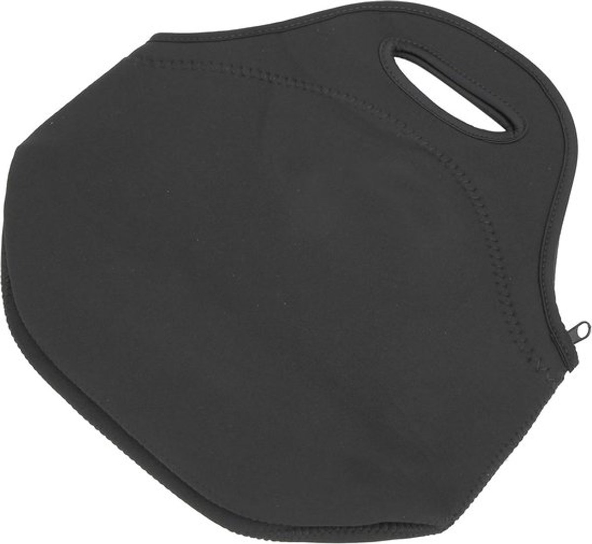 Grote neopreen ritssluiting-ontwerp draagbare lunchtas - geïsoleerde thermische waterdichte voedselopslag - kantoor kamperen volwassenen kinderen school mannen vrouwen voor Picnic Box Handbag (zwart)