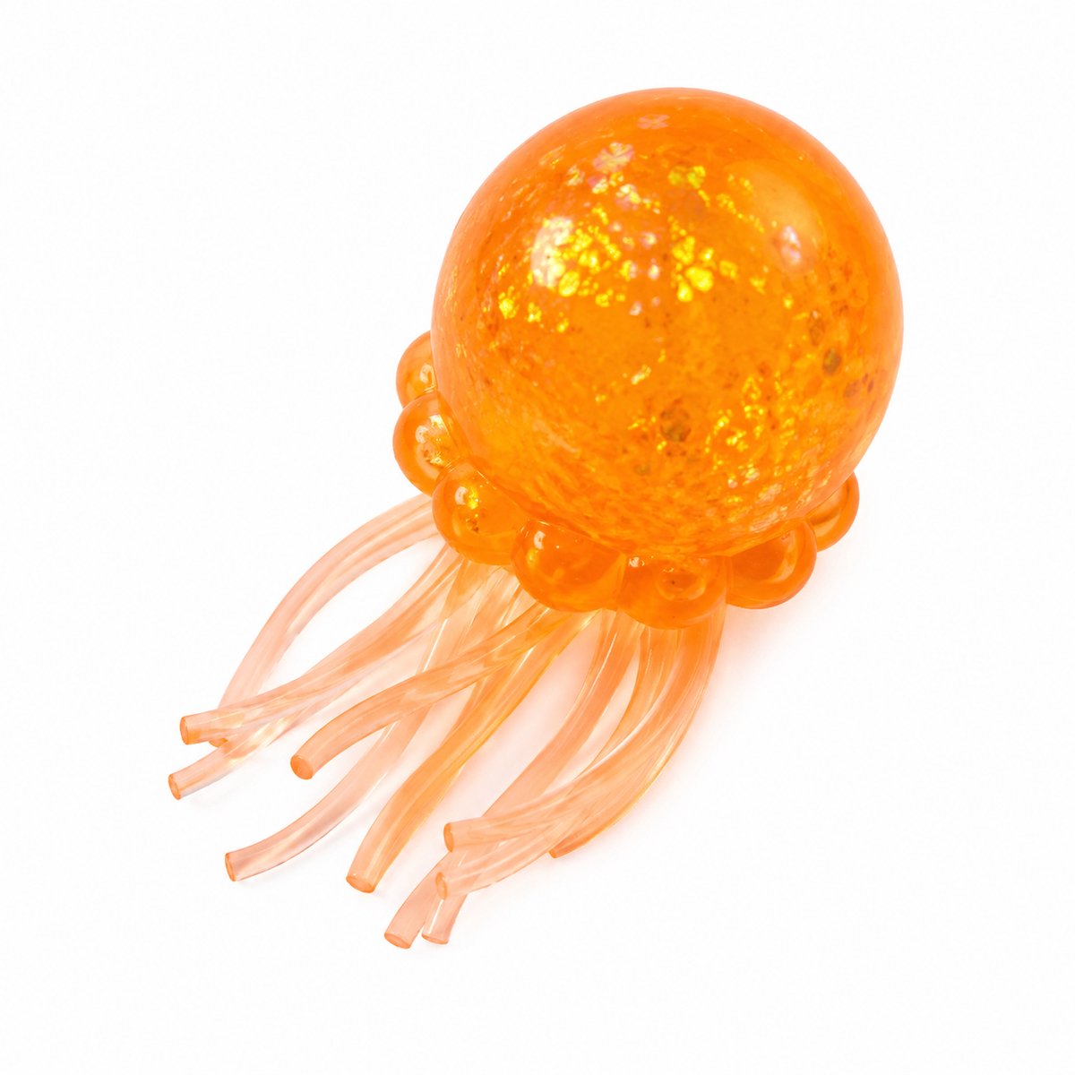 Speelvriendelijke Octopus Squishy / Stressbal / Knijpbal | Slowrising Kwallen Speelgoed | Stressverlichtend Fidget | Bekend Van Tik-Tok - Oranje