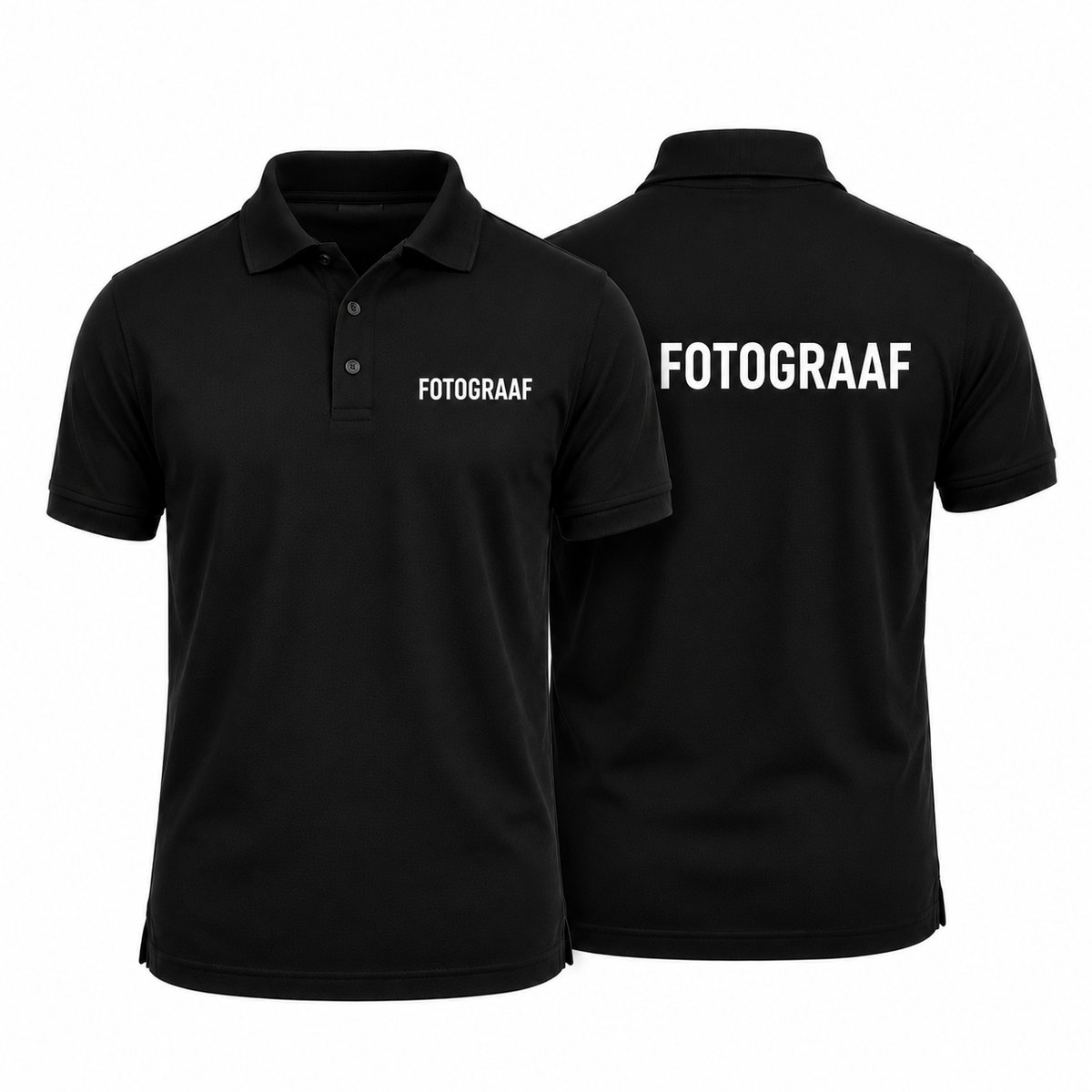 Polo met Fotograaf opdruk - 100% katoen - 180 g/m² - Maat XL