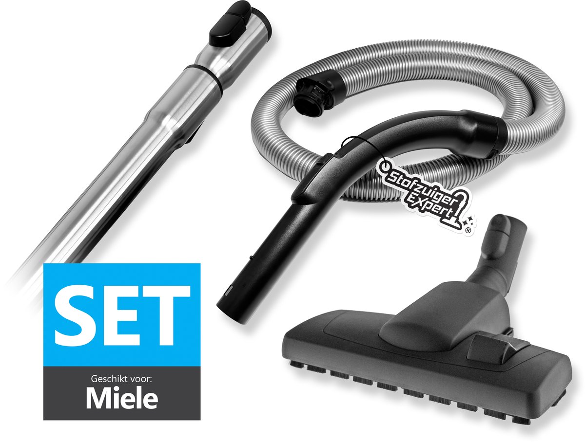 Set Telescopische Zuigbuis + Slang + Greep & Combi Mondstuk geschikt voor Miele Guard L1, M1, S1, Complete C3, S8, S6, S8000 en S6000 Series