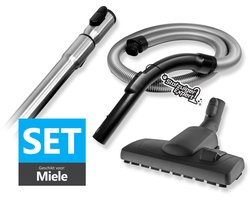 Set Telescopische Zuigbuis + Slang + Greep & Combi Mondstuk geschikt voor Miele Guard L1, M1, S1, Complete C3, S8, S6, S8000 en S6000 Series