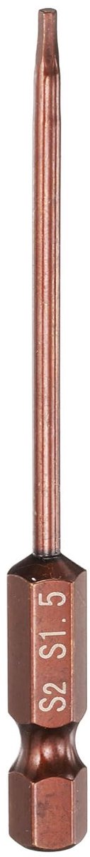 Sechskant Bit Set 1,5mm - Magnetische Schroevendraaier Bits 1/4" Schaaf 75mm