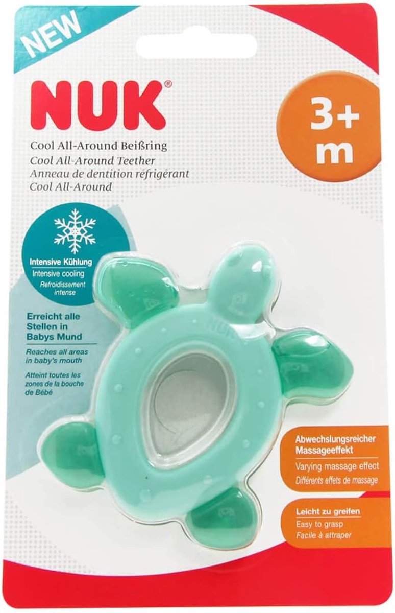 NUK Cool All-Around Schildpad Bijtring Groen – 1 stuk