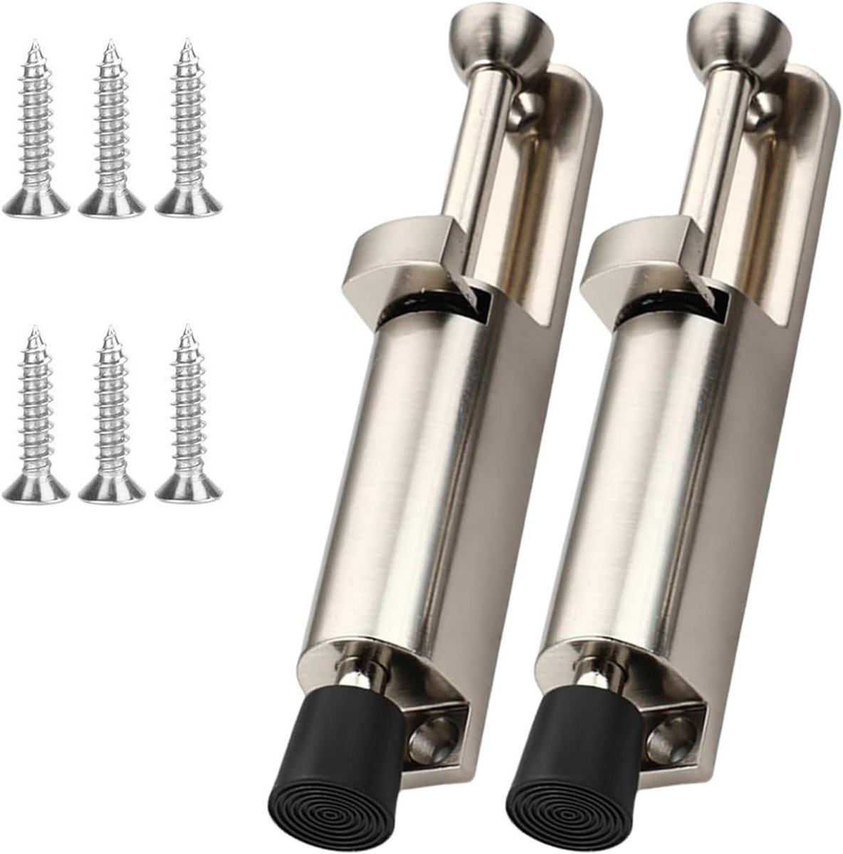 Deurstopper - Zilver - 420 gram - Roestvrij Staal met Voetbediening - Voor Binnen en Buiten