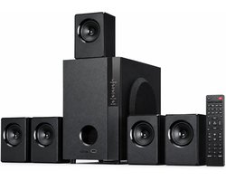 5.1 Home Cinema Set – 600W Surround Sound Systeem – Speakerset met 5,25 Inch Subwoofer – Home Cinema Luidsprekers voor TV en Film