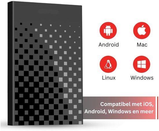 Zavio® Externe Harde Schijf - Harde Schijf Extern - Externe Harde Schijven van Zavio — afbeelding 2