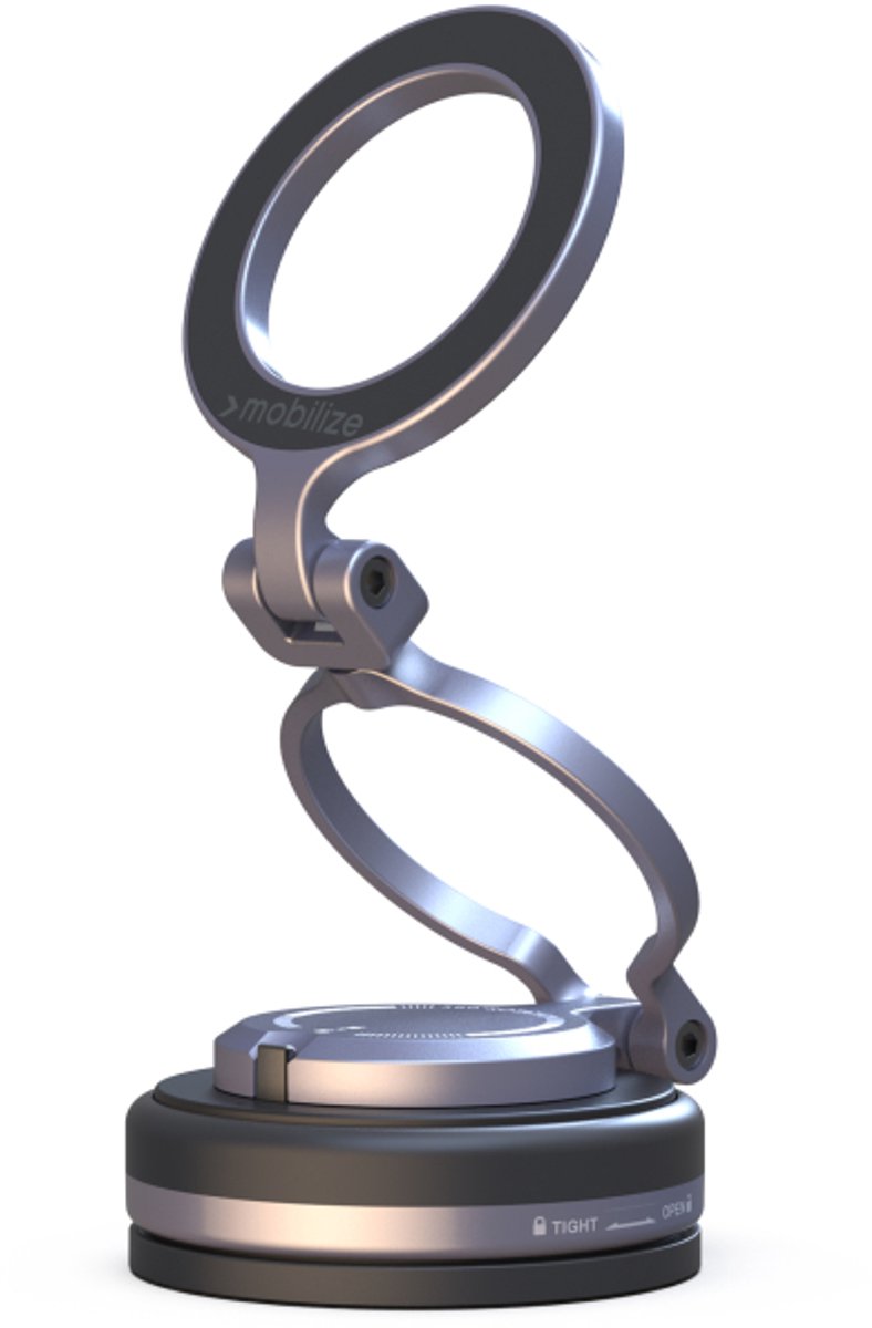 Mobilize MagSafe Compatible Phone Holder - 360° Rotatable & Foldable - Vacuum Suction - Premium Alloy