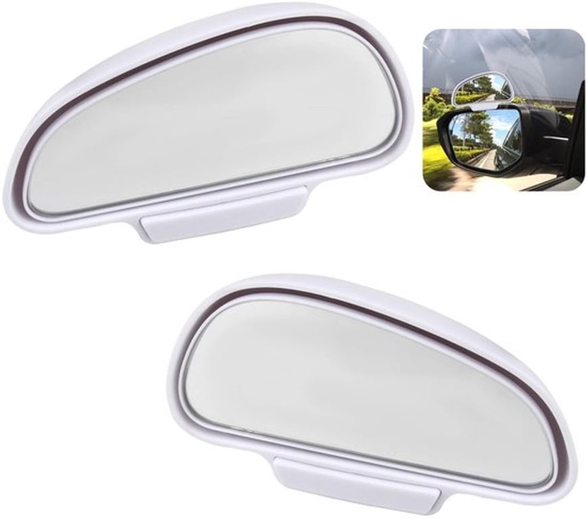 Dode Hoekspiegel Set van 2 - 360 Graden Verstelbaar - Buitenspiegel - Veiligheidsaccessoires - Robuuste Constructie - Helder Zicht - Blindspot Mirror