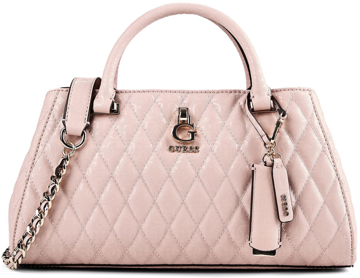 GUESS schoudertas handtas Tamara Girlfriend Satchel Light Pink roze