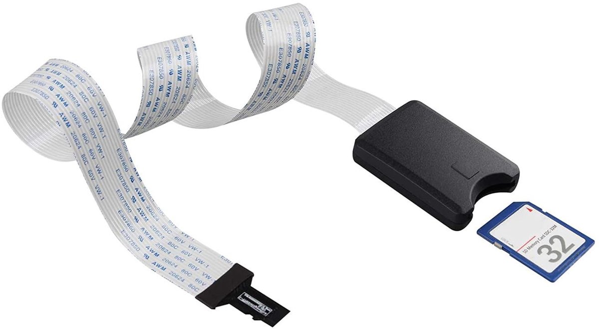 Solidchoice - 48cm TF Micro SD naar SD Kaart Verlengkabel voor GPS en 3D Printers