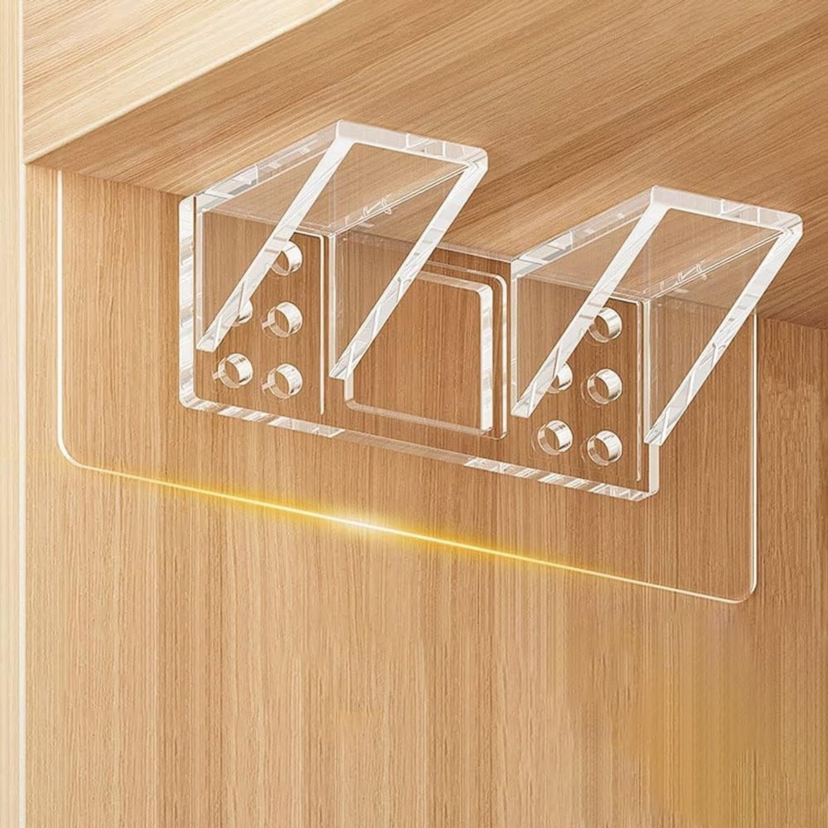 Solidchoice - Zelfklevende Plankhouders voor Kasten (12 Stuks)