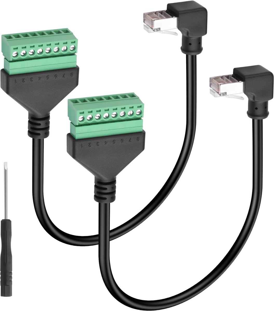 Solidchoice - Ethernet Terminal Kabel met 90 Graad RJ45 Plug