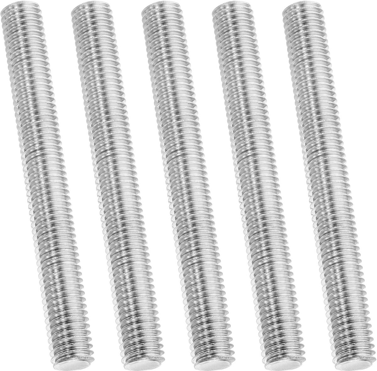 Solidchoice - Draadstang van Roestvrij Staal 1/2"-13 UNC - Set van 5