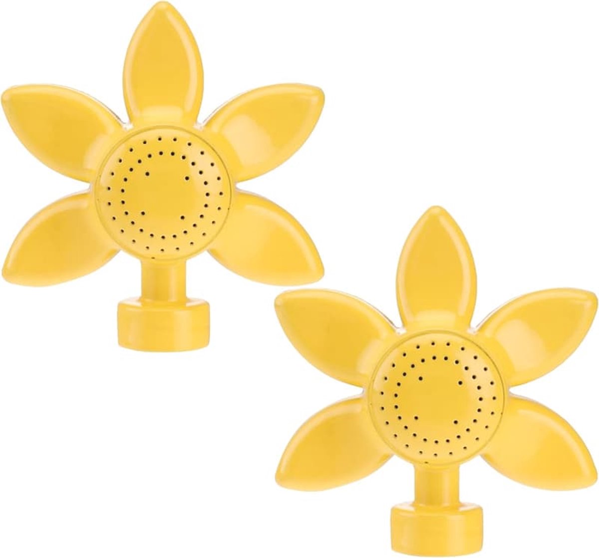 Gazonsproeiers - 10-7,5 cm geel bloemenpatroon - 2 stuks - Metalen sproeikoppen Geschikt voor kleine gazons - Kinderspeelplaats