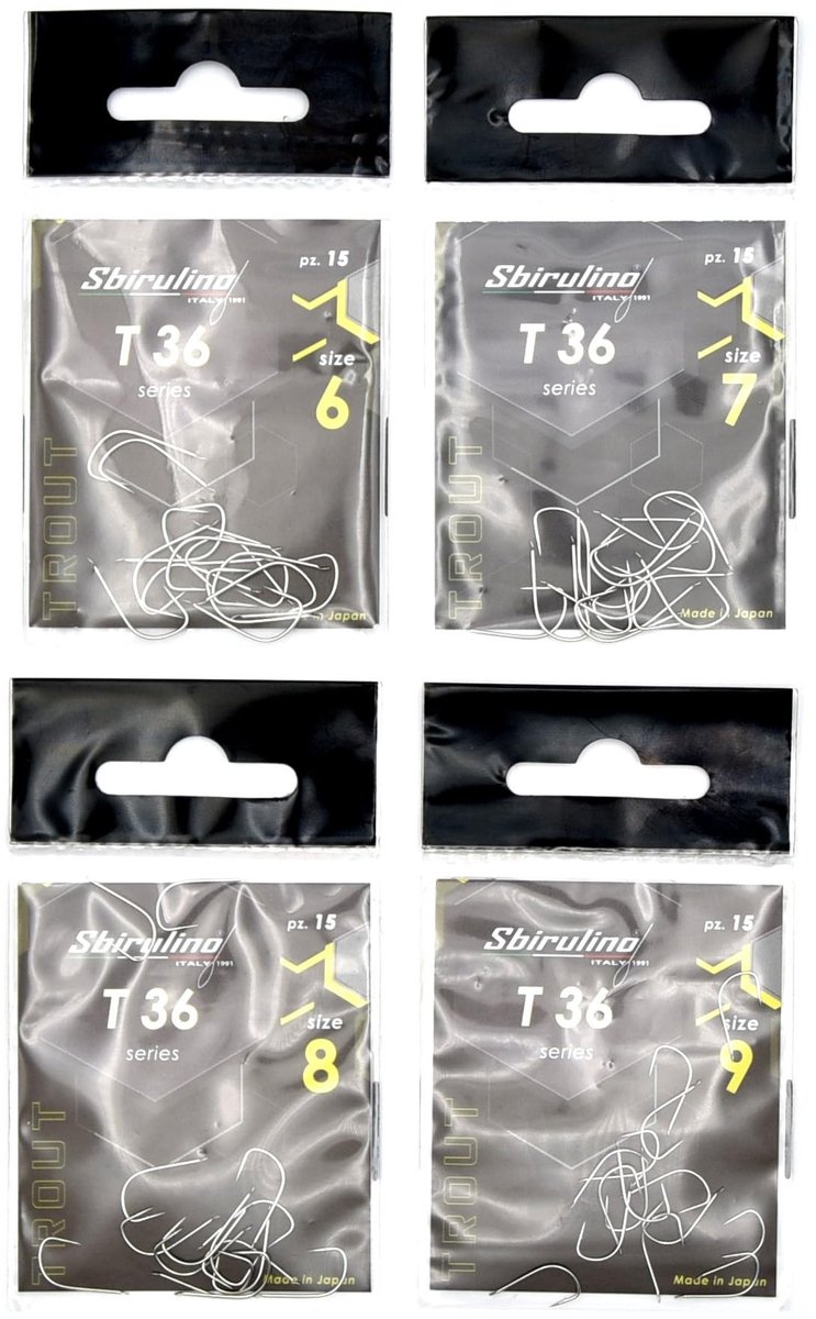 Solidchoice - Sbirulino T36 Vistehaak voor Forelvissen, 15 Stuks