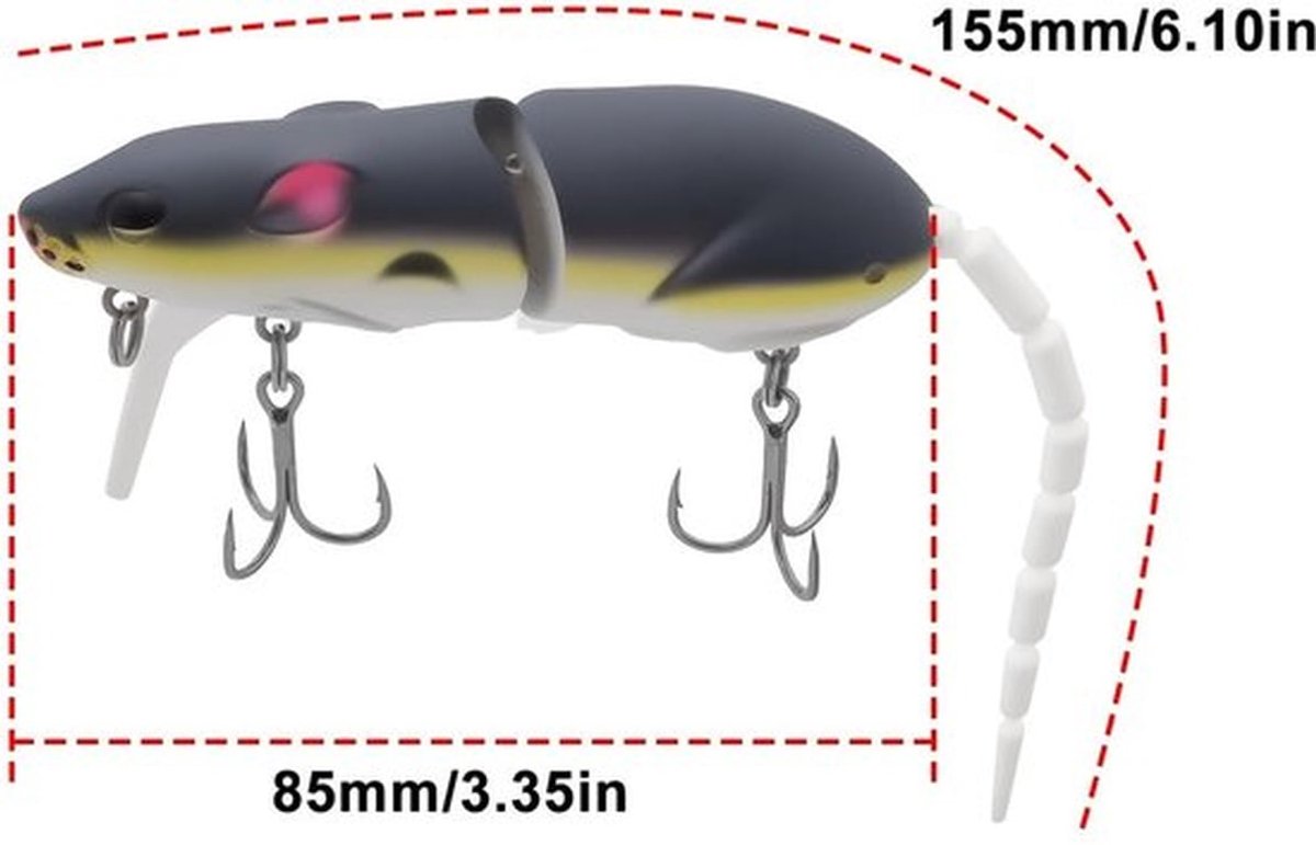 Set van 2 Swimbaits voor Roofvissen, 15g