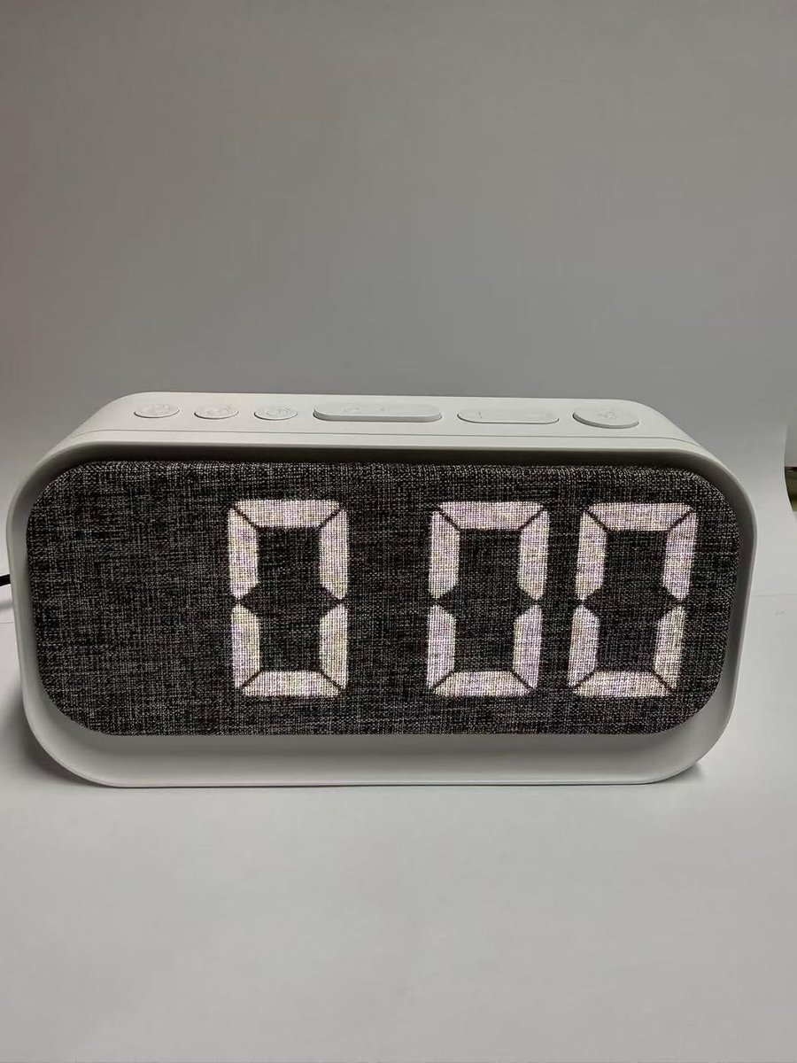 Digitale Wekker - Zwart - Tafelklok met LED-Display en Nachtlampje - Voor Slaapkamer en Bureau