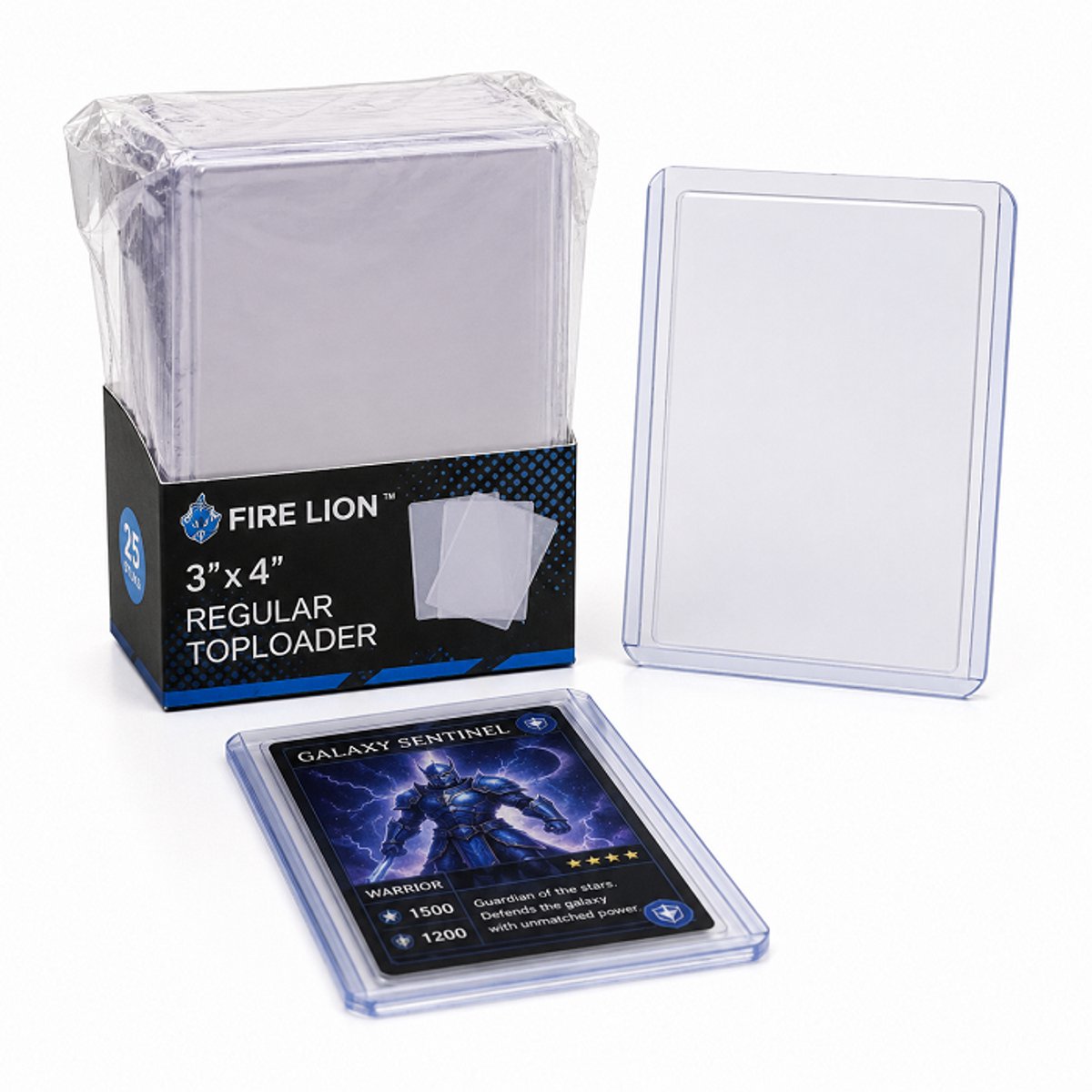 DrPhone CardGuard T25 – 25 Transparante 3x4 Inch Toploaders voor Trading Cards & Verzamelkaarten