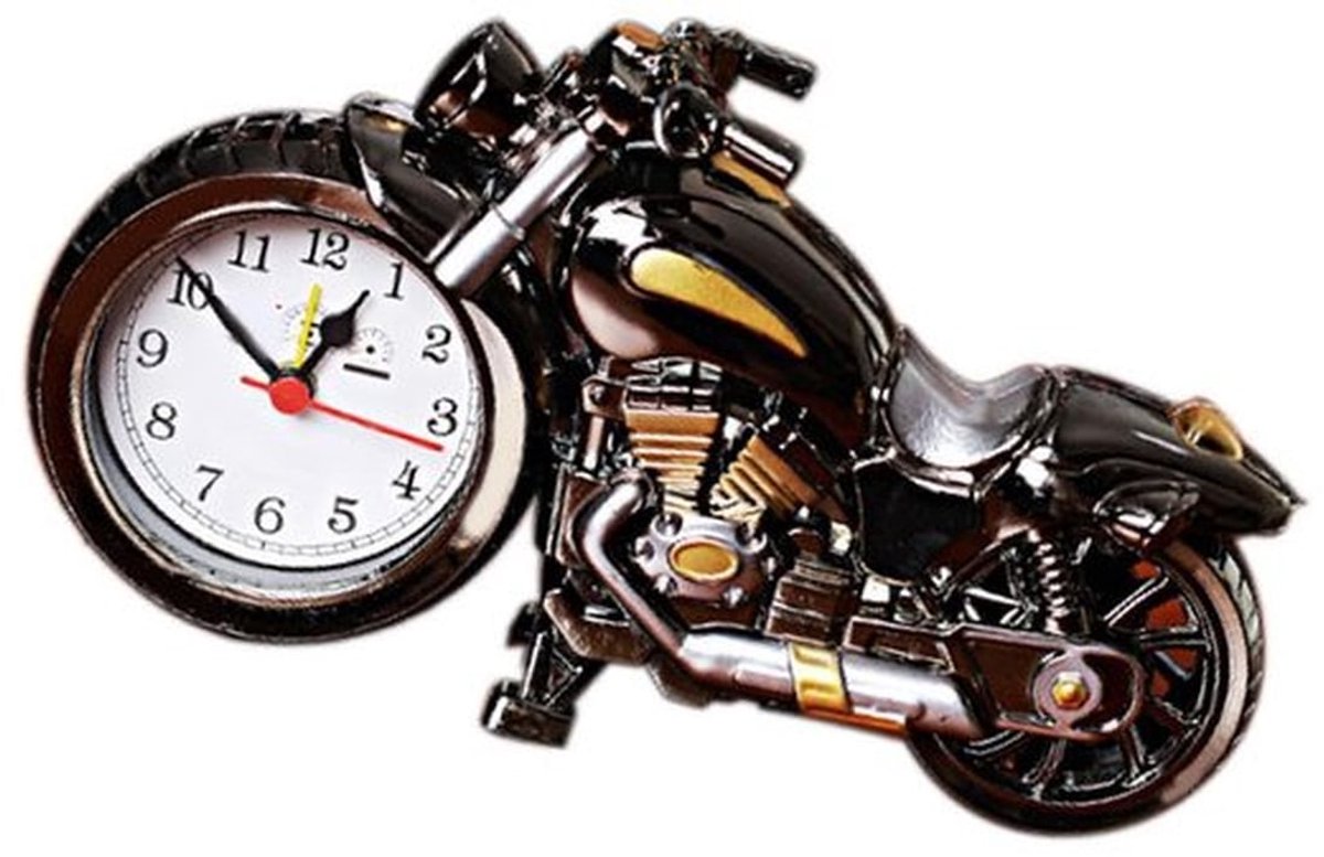 Wekker Meerdere Alarmen - Bureauklok - Motorwekker - Kunststof - Nauwkeurige Quartzbeweging - 230x130x60mm - Tafelklok