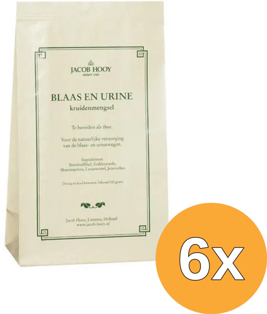 6x Jacob Hooy Blaas En Urine (100 gr)