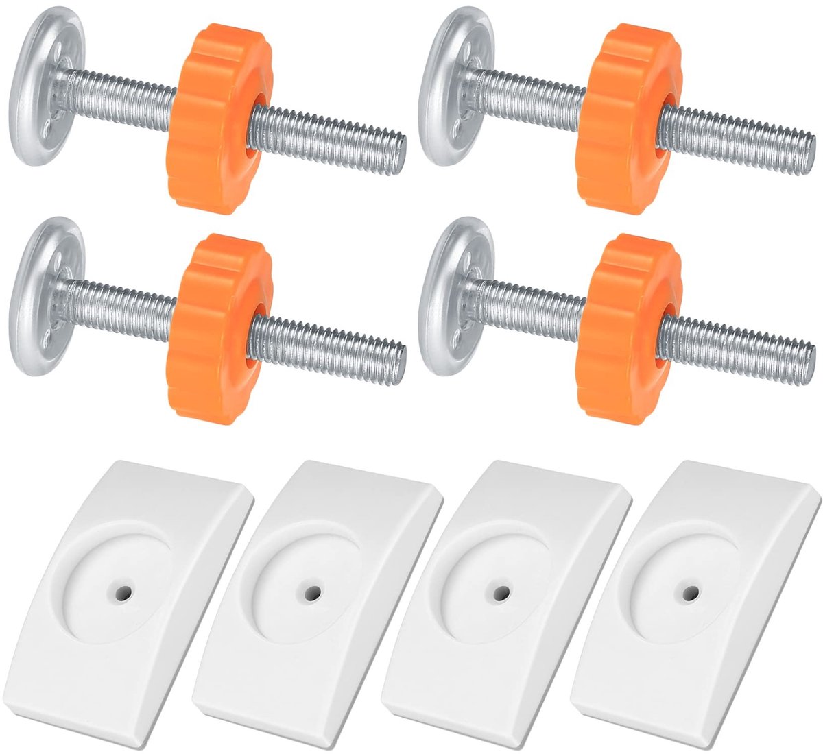 Solidchoice - Set van 8 Drukschroeven en Wandbeschermers voor Trappen