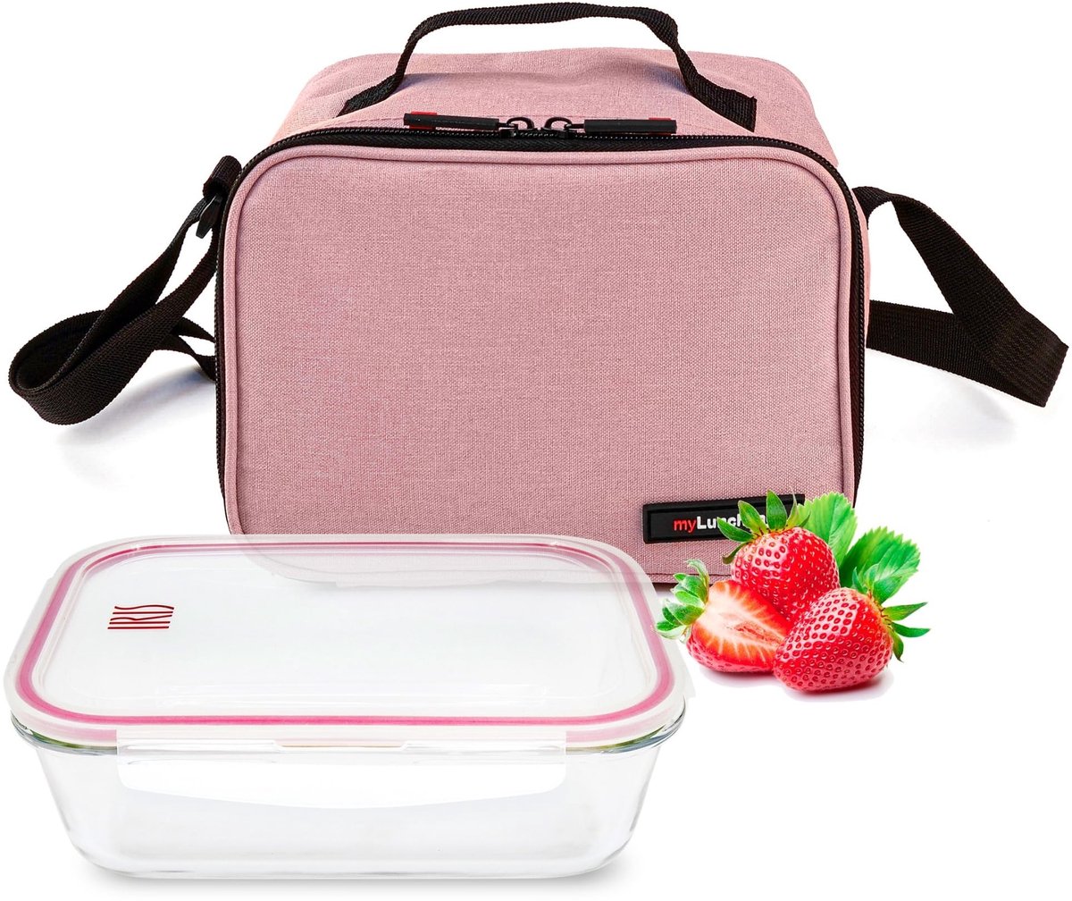 Solidchoice - 8L Koelrugzak met Glascontainer voor Werk en Picknick