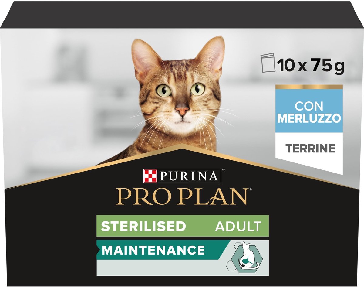 Solidchoice - Natvoer voor Gesteriliseerde Volwassen Katten met Kabeljauw, 4 x 10 zakken