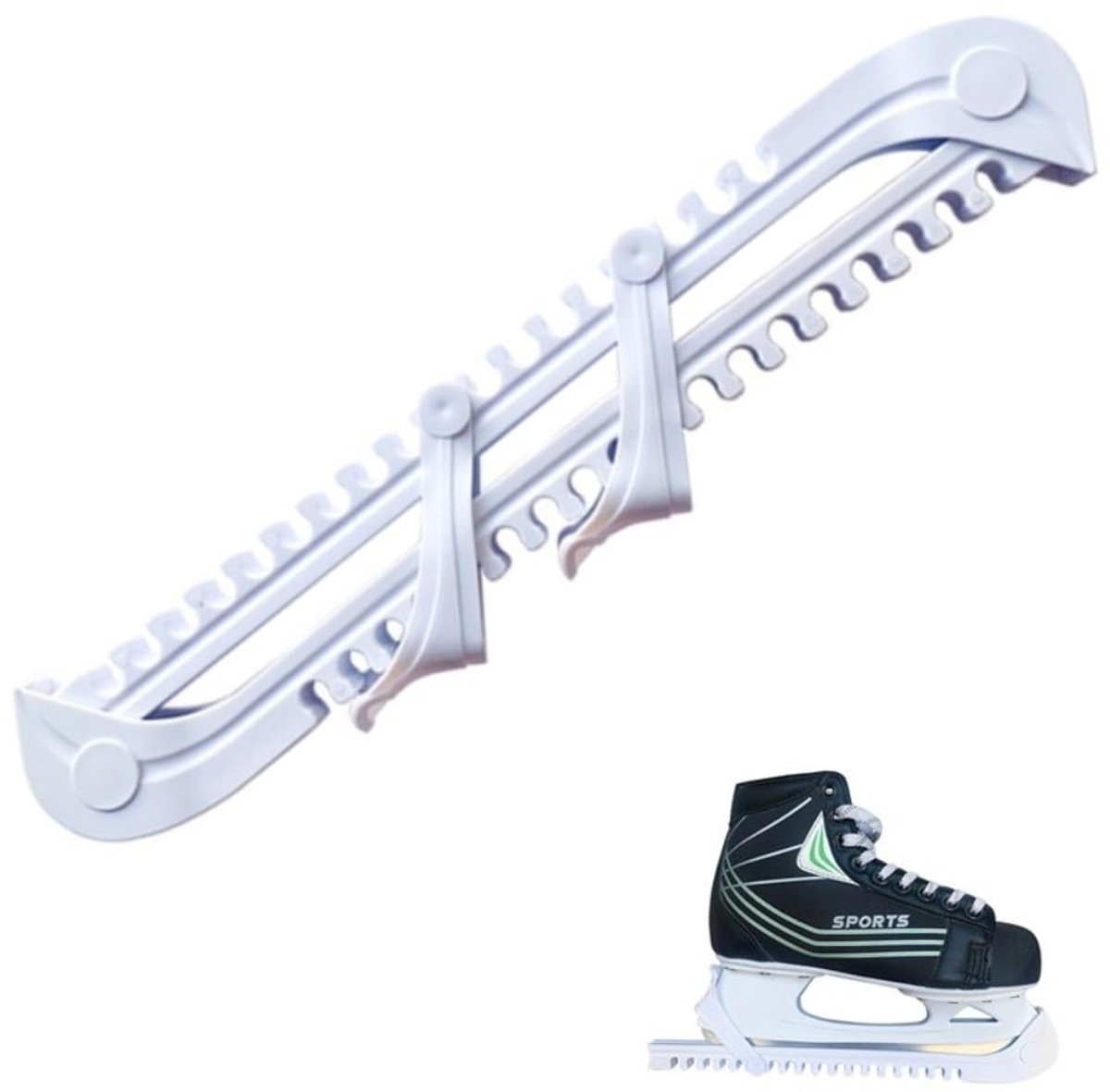 Solidchoice - Verstelbare IJs Skates Beschermers voor Volwassenen, Wit