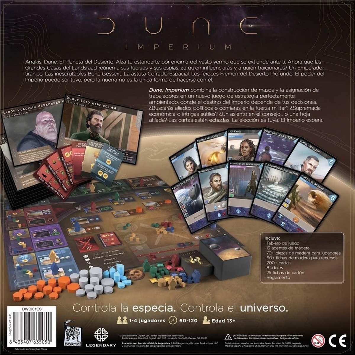 Solidchoice - Dune Imperium Bordspel voor 2-4 Spelers