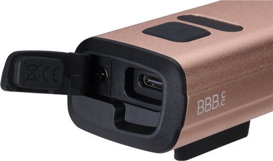 BBB Cycling NanoStrike 700i Koplamp Fiets - 700 Lumen - USB Oplaadbaar - Brandtijd: 45 uur - IPX6 Regenbestendig - Fietsverlichting Racefiets & Mountainbike - Goudroze - BLS-262i — afbeelding 4