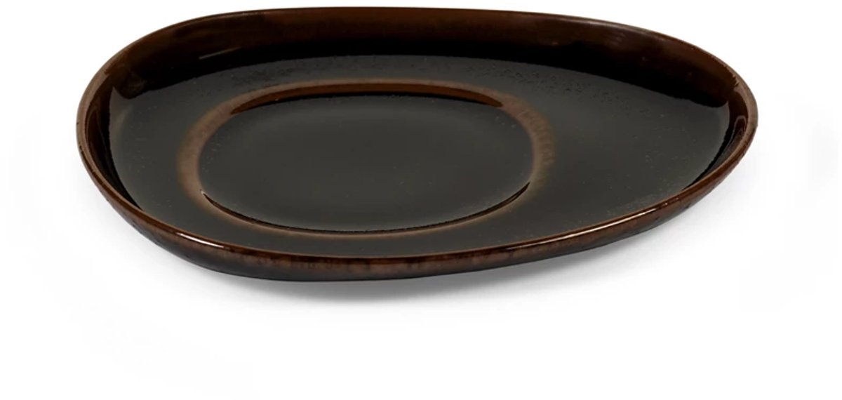 Serax Uncharted Out of Lines koffieschotel 15x12.2cm zwart bruin